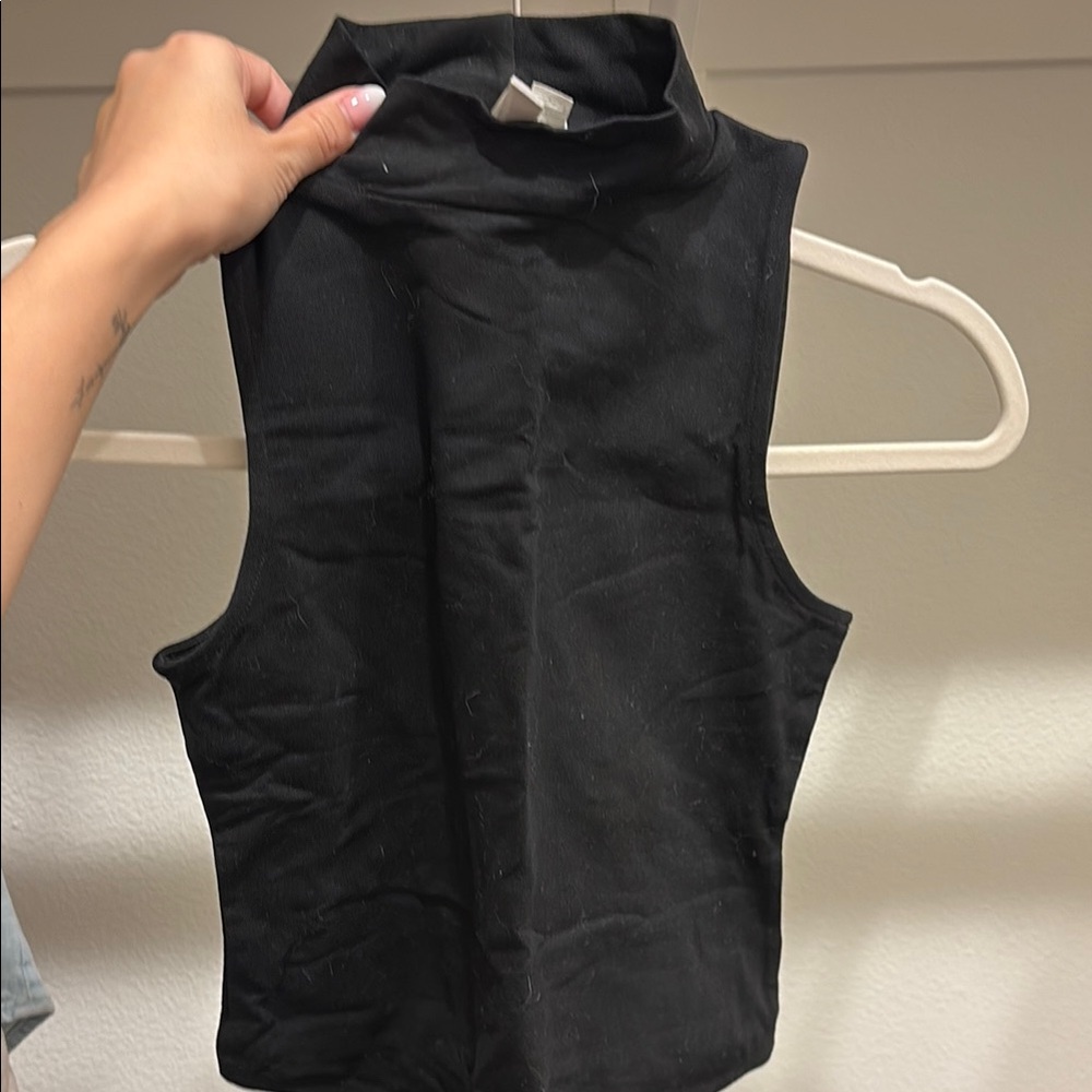 ASOS Black Sleeveless High Neck bodysuit